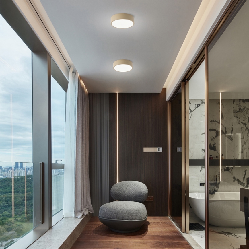 Brilagi - Plafoniera LED POOL LED/18W/230V 3000/4500/6000K Ø 20 cm beige