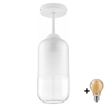 BRILAGI - LED plafoniera RETRO GLASS 1xE27/60W/230V Ø 14 cm bianca