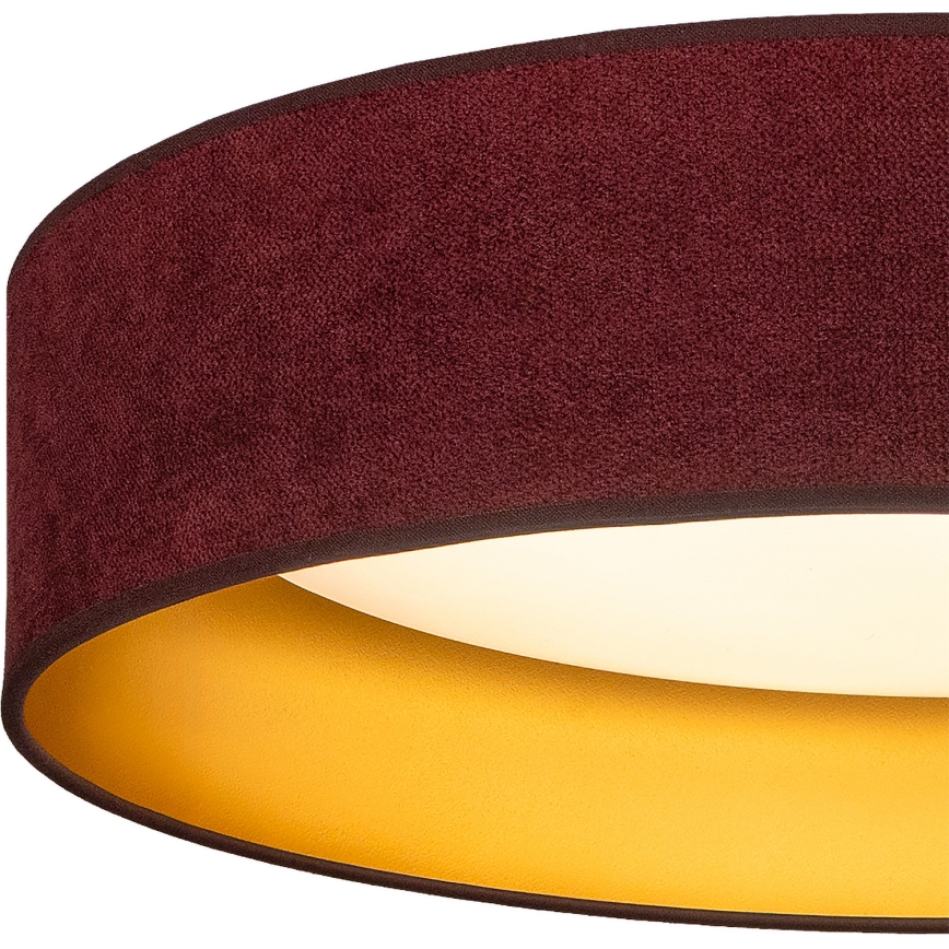 BRILAGI - Plafoniera LED VELVET SIMPLE LED/24W/230V 3000K Ø 45 cm bordeaux/oro