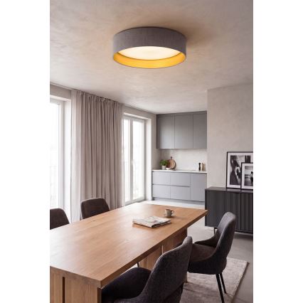 Brilagi - Plafoniera LED VELVET SIMPLE 24W/230V 3000K Ø 45 cm grigio/oro