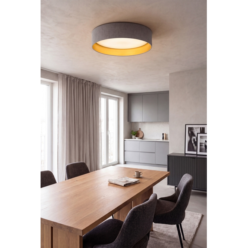 Brilagi - Plafoniera LED VELVET SIMPLE 24W/230V 3000K Ø 45 cm grigio/oro