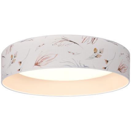 BRILAGI - Plafoniera LED VELVET SIMPLE LED/36W/230V 3000K Ø 55 cm bianco/motivo floreale