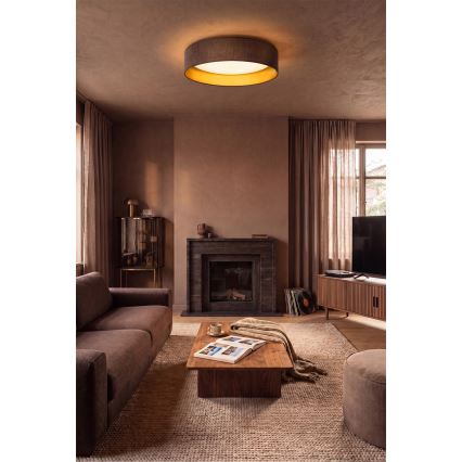 Brilagi - Plafoniera LED VELVET SIMPLE LED/36W/230V 3000K Ø 55 cm marrone/oro