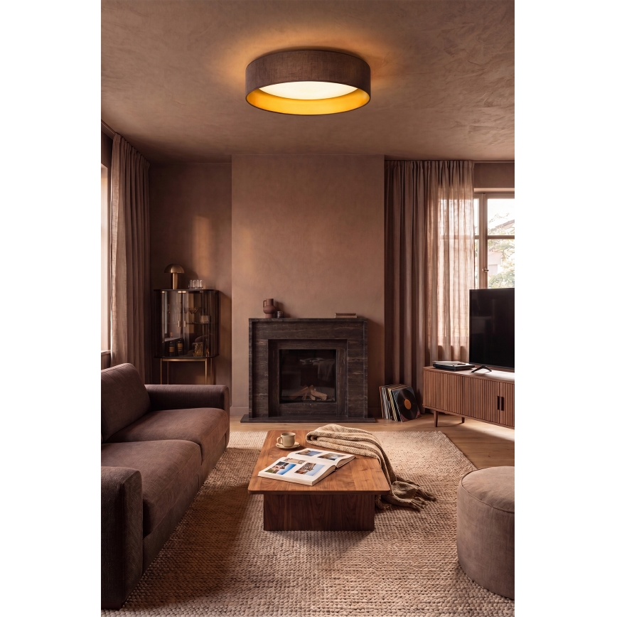 Brilagi - Plafoniera LED VELVET SIMPLE LED/36W/230V 3000K Ø 55 cm marrone/oro