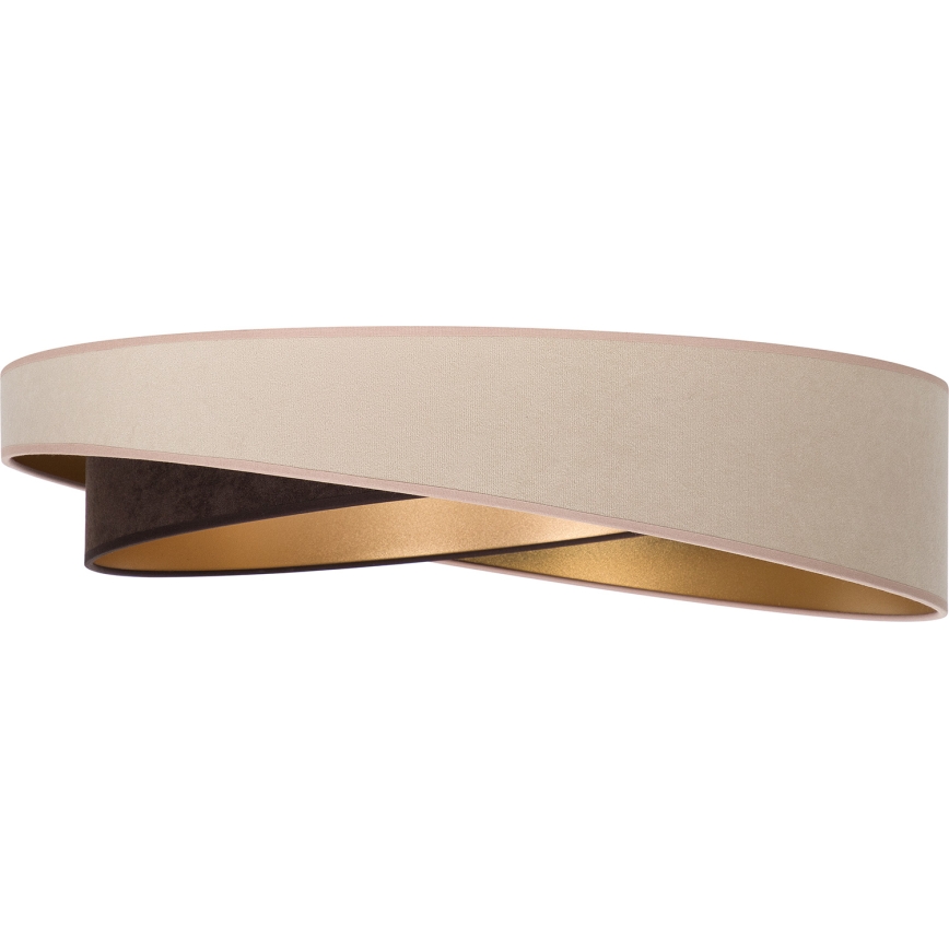 BRILAGI - Plafoniera LED VELVET TWIST LED/24W/230V 4000K Ø 55 cm beige/marrone/oro