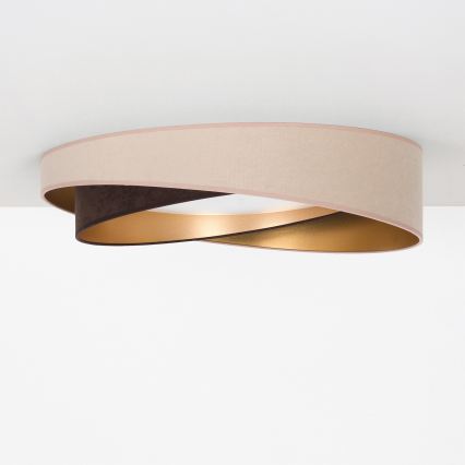 BRILAGI - Plafoniera LED VELVET TWIST LED/24W/230V 4000K Ø 55 cm beige/marrone/oro