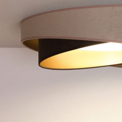 BRILAGI - Plafoniera LED VELVET TWIST LED/24W/230V 4000K Ø 55 cm beige/marrone/oro