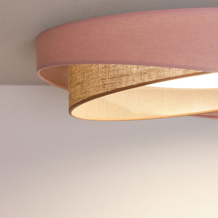 BRILAGI - plafoniera LED VELVET TWIST LED/24W/230V 4000K Ø 55 cm rosa/beige
