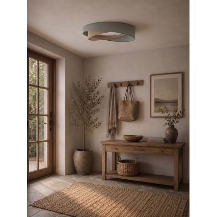 BRILAGI - Plafoniera LED VELVET TWIST LED/24W/230V 4000K Ø 55 cm verde/beige