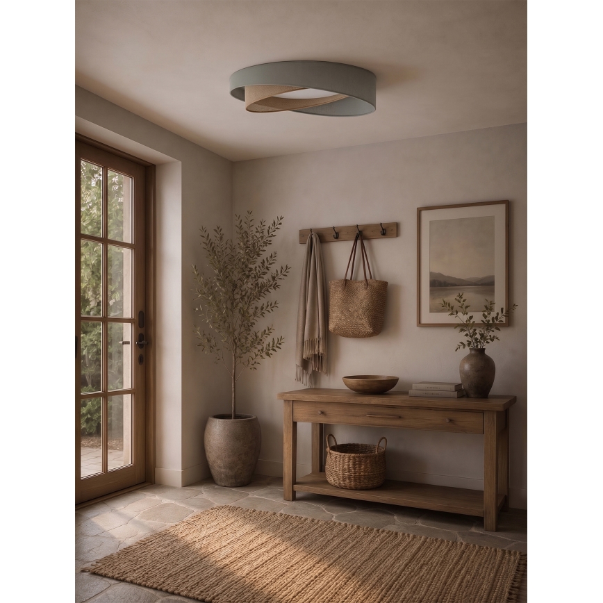 BRILAGI - Plafoniera LED VELVET TWIST LED/24W/230V 4000K Ø 55 cm verde/beige