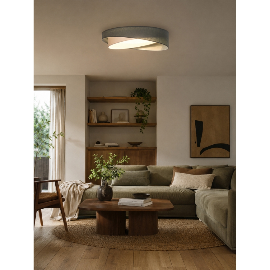 BRILAGI - Plafoniera LED VELVET TWIST LED/24W/230V 4000K Ø 55 cm verde/bianco