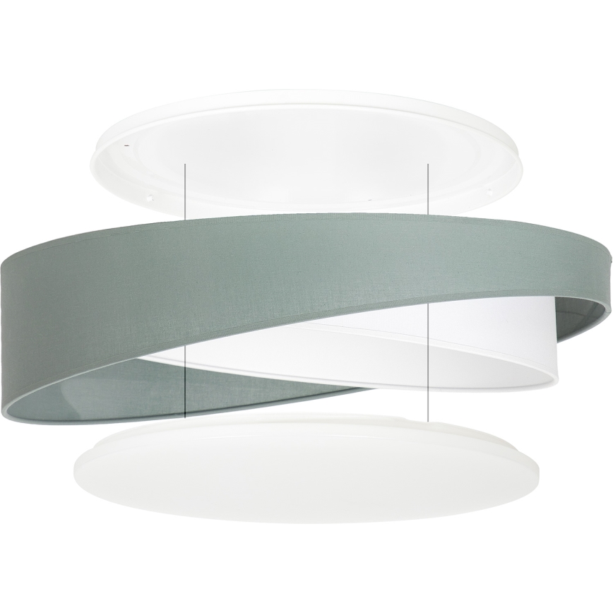 BRILAGI - Plafoniera LED VELVET TWIST LED/24W/230V 4000K Ø 55 cm verde/bianco
