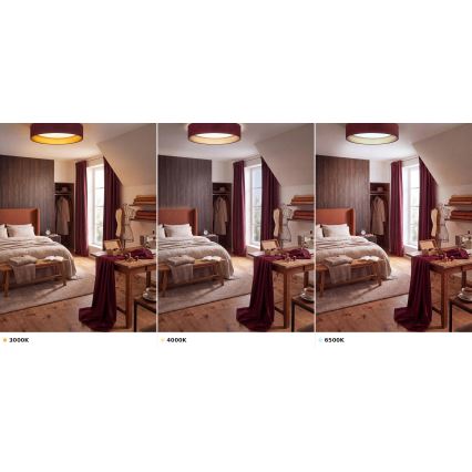 BRILAGI - Plafoniera LED VELVET VARI LED/24W/230V 3000/4000/6500K Ø 45 cm bordeaux/oro