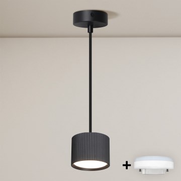 Brilagi - LED RGB+CCT Lampada a sospensione dimmerabile STRIPY 1xGX53/14W/230V 2700-6500K Wi-Fi Tuya nero