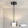 Brilagi - LED RGB+CCT Lampadario dimmerabile a sospensione su cavo AURA LUX 1xGX53/14W/230V 2700-6500K Wi-Fi Tuya nero/fumé