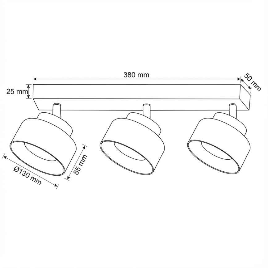 Brilagi - Faretto LED RGB+CCT dimmerabile AURA LUX 3xGX53/14W/230V 2700-6500K Wi-Fi Tuya nero/oro
