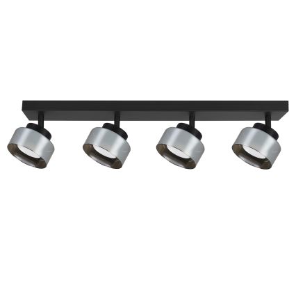 Brilagi - Faretto LED dimmerabile RGB+CCT AURA LUX 4xGX53/14W/230V 2700-6500K Wi-Fi Tuya nero/fumé