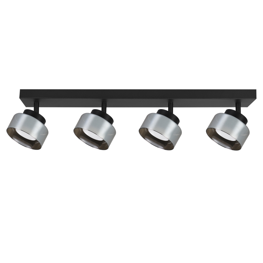 Brilagi - Faretto LED dimmerabile RGB+CCT AURA LUX 4xGX53/14W/230V 2700-6500K Wi-Fi Tuya nero/fumé