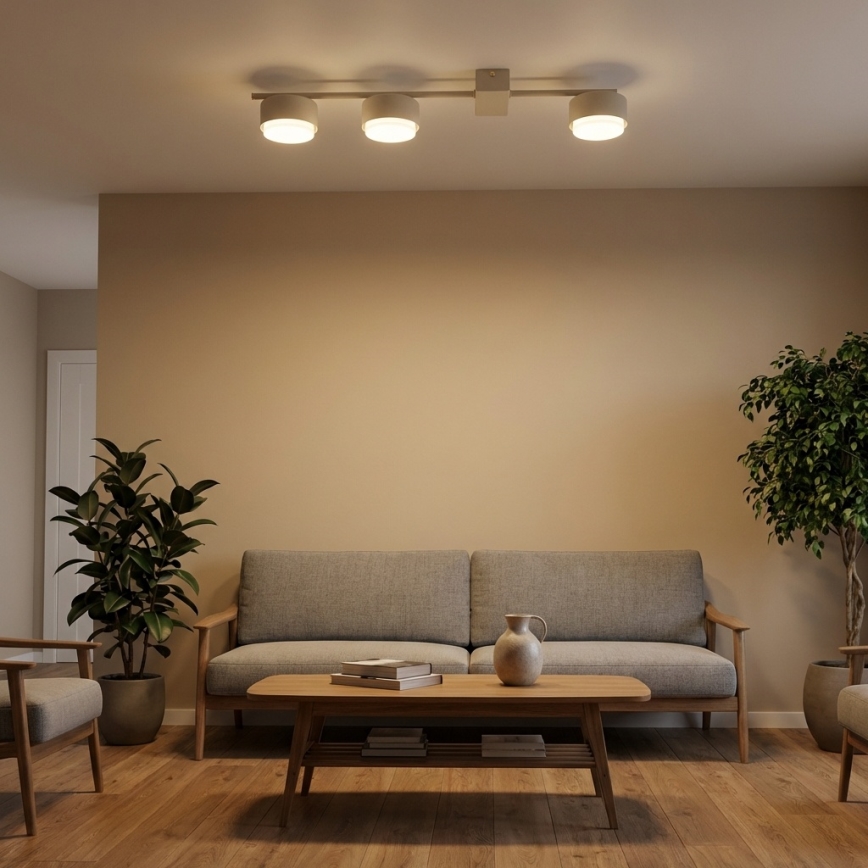 Brilagi - LED RGB+CCT Faretto dimmerabile MONO 3xGX53/14W/230V 2700-6500K Wi-Fi Tuya beige