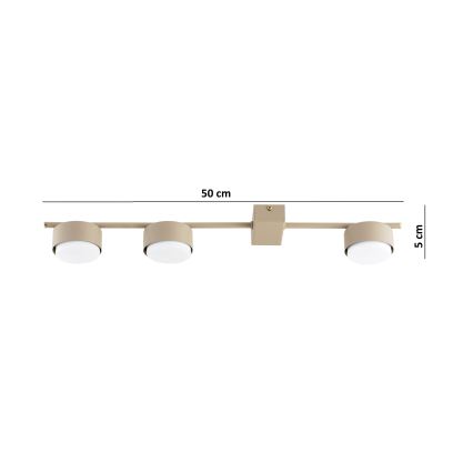 Brilagi - LED RGB+CCT Faretto dimmerabile MONO 3xGX53/14W/230V 2700-6500K Wi-Fi Tuya beige