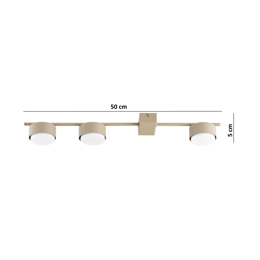 Brilagi - LED RGB+CCT Faretto dimmerabile MONO 3xGX53/14W/230V 2700-6500K Wi-Fi Tuya beige