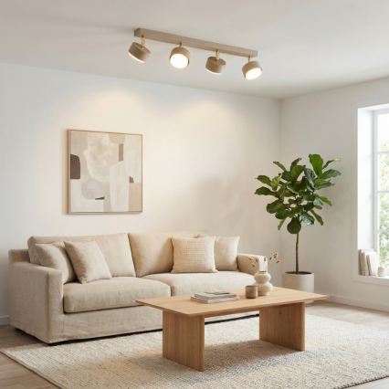 Brilagi - LED RGB+CCT Faretto dimmerabile MONO 4xGX53/14W/230V 2700-6500K Wi-Fi Tuya beige