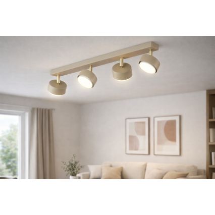 Brilagi - LED RGB+CCT Faretto dimmerabile MONO 4xGX53/14W/230V 2700-6500K Wi-Fi Tuya beige