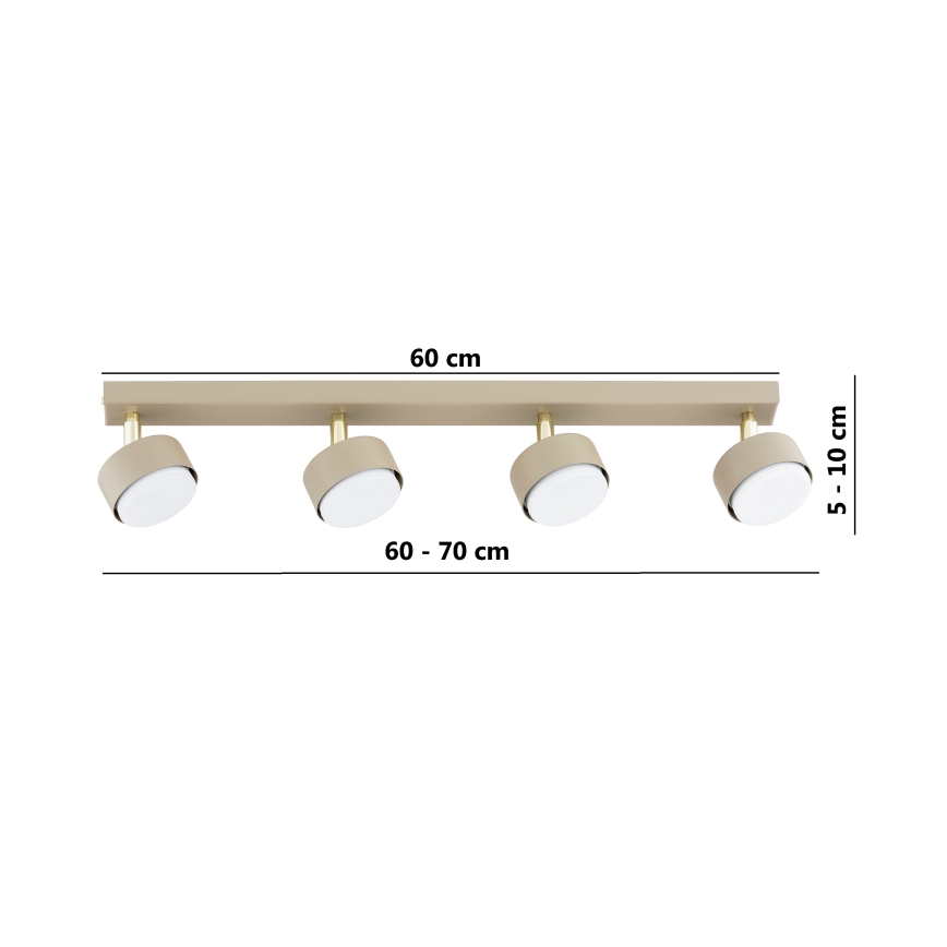 Brilagi - LED RGB+CCT Faretto dimmerabile MONO 4xGX53/14W/230V 2700-6500K Wi-Fi Tuya beige