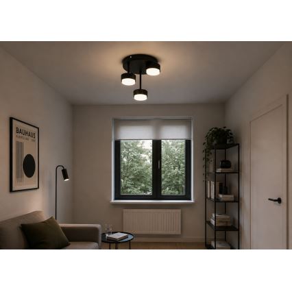 Brilagi - Plafoniera LED RGB+CCT dimmerabile a montaggio superficiale MONO 3xGX53/14W/230V 2700-6500K Wi-Fi Tuya nero