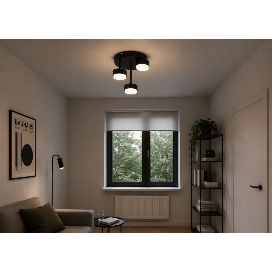 Brilagi - Plafoniera LED RGB+CCT dimmerabile a montaggio superficiale MONO 3xGX53/14W/230V 2700-6500K Wi-Fi Tuya nero