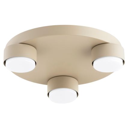 Brilagi - Plafoniera LED RGB+CCT dimmerabile MONO 3xGX53/14W/230V 2700-6500K Wi-Fi Tuya, Ø 30 cm, beige