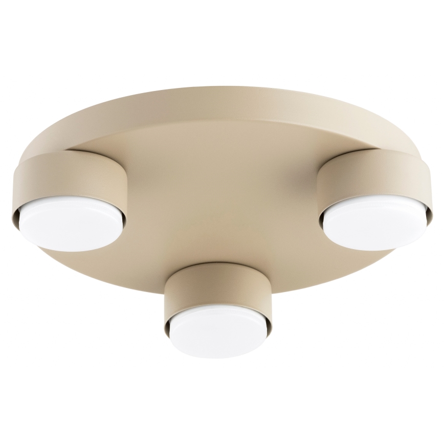 Brilagi - Plafoniera LED RGB+CCT dimmerabile MONO 3xGX53/14W/230V 2700-6500K Wi-Fi Tuya, Ø 30 cm, beige