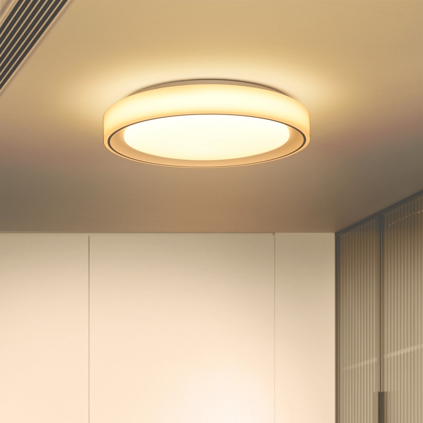 Brilagi - Plafoniera LED RGB dimmerabile FLOCO LED/30W/230V Ø 39,5 cm 3000-6500K Wi-Fi Tuya + LED/6W + telecomando
