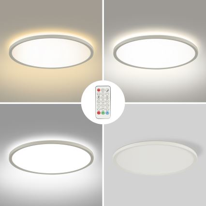 Brilagi - Plafoniera dimmerabile RGBW ULTRA SLIM LED/18W/230V 2700-6500K diametro 30 cm bianco + telecomando
