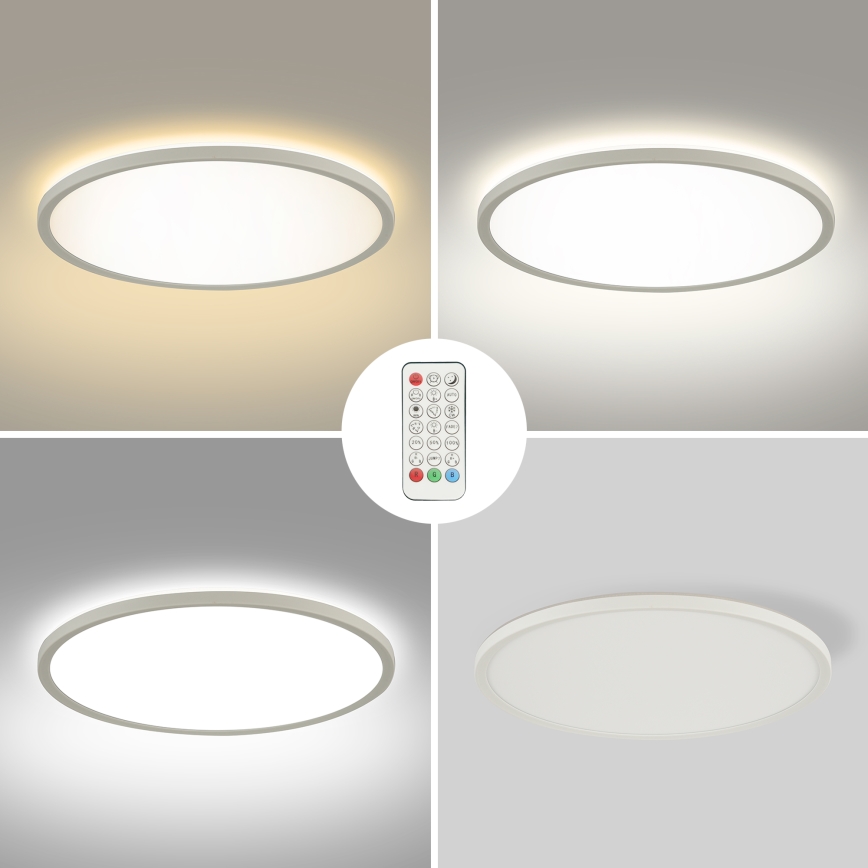 Brilagi - Plafoniera dimmerabile RGBW ULTRA SLIM LED/18W/230V 2700-6500K diametro 30 cm bianco + telecomando