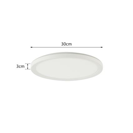 Brilagi - Plafoniera dimmerabile RGBW ULTRA SLIM LED/18W/230V 2700-6500K diametro 30 cm bianco + telecomando