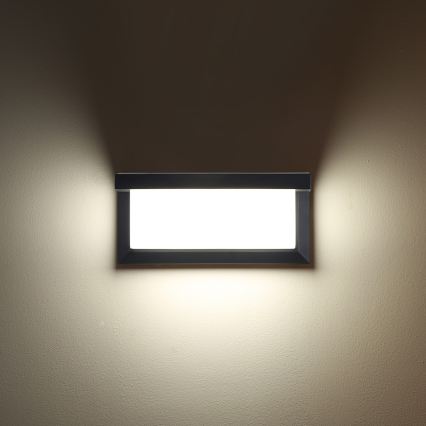 Brilagi - Lampada da parete per esterni LED RGBW dimmerabile BRICKY 1xE27/15W/230V 2700-6500K antracite IP54
