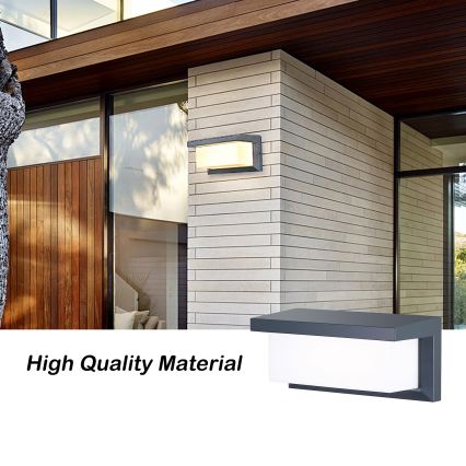 Brilagi - Lampada da parete per esterni LED RGBW dimmerabile BRICKY 1xE27/15W/230V 2700-6500K antracite IP54