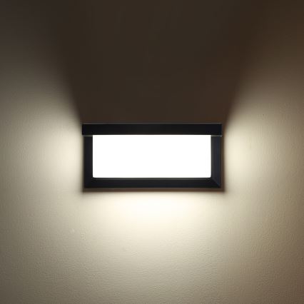 Brilagi - Lampada da parete per esterni LED RGBW dimmerabile BRICKY 1xE27/15W/230V 2700-6500K IP54 nera