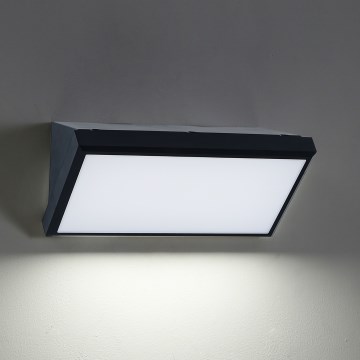 Brilagi - LED RGBW applique da esterno dimmerabile TRIANGLE 1xE27/15W/230V 2700-6500K IP65 nero