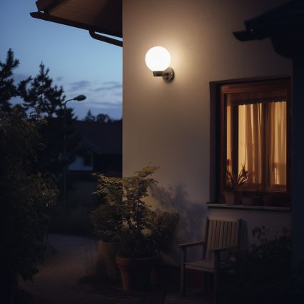 BRILAGI - Applique da esterno dimmerabile LED RGBW HARBOR 1xE27/12W/230V 2700-6500K IP33 nero/bianco