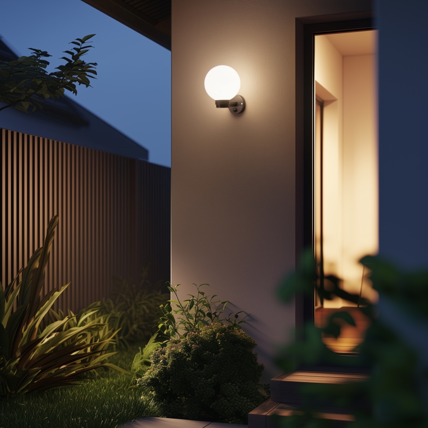 Brilagi - LED RGBW dimmerabile applique da esterno HARBOR 1xE27/9W/230V 2700-6500K IP33 antracite/bianco