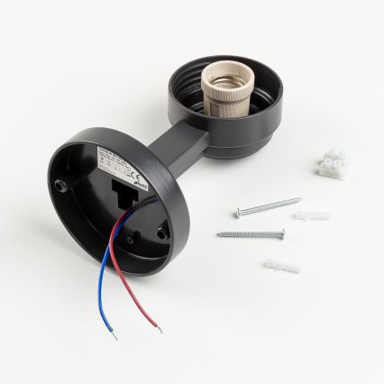 Brilagi - LED RGBW dimmerabile applique da esterno HARBOR 1xE27/9W/230V 2700-6500K IP33 antracite/bianco