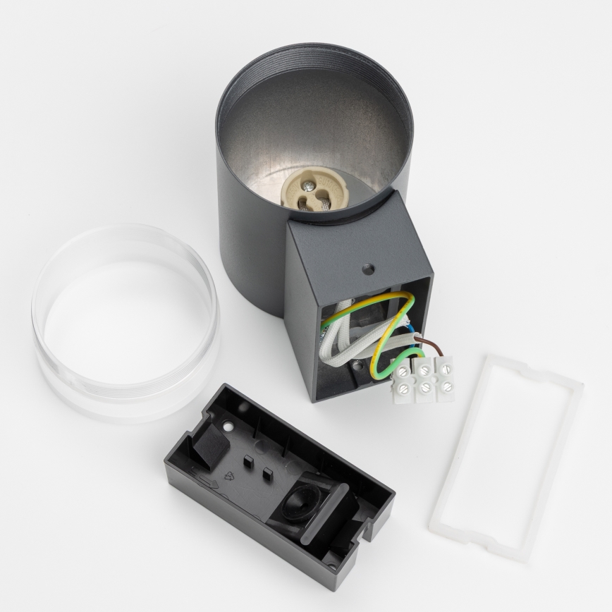 Brilagi - Applique da esterno LED RGBW dimmerabile MATERA 1xGU10/4,8W/230V 3000K IP54 antracite + telecomando