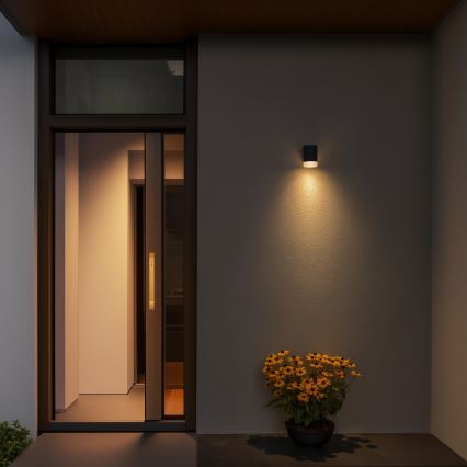 Brilagi - Applique da esterno LED RGBW dimmerabile MATERA 1xGU10/6W/230V 3000K IP54 antracite + telecomando