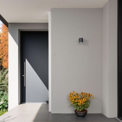 Brilagi - Applique da esterno LED RGBW dimmerabile MATERA 1xGU10/6W/230V 3000K IP54 antracite + telecomando