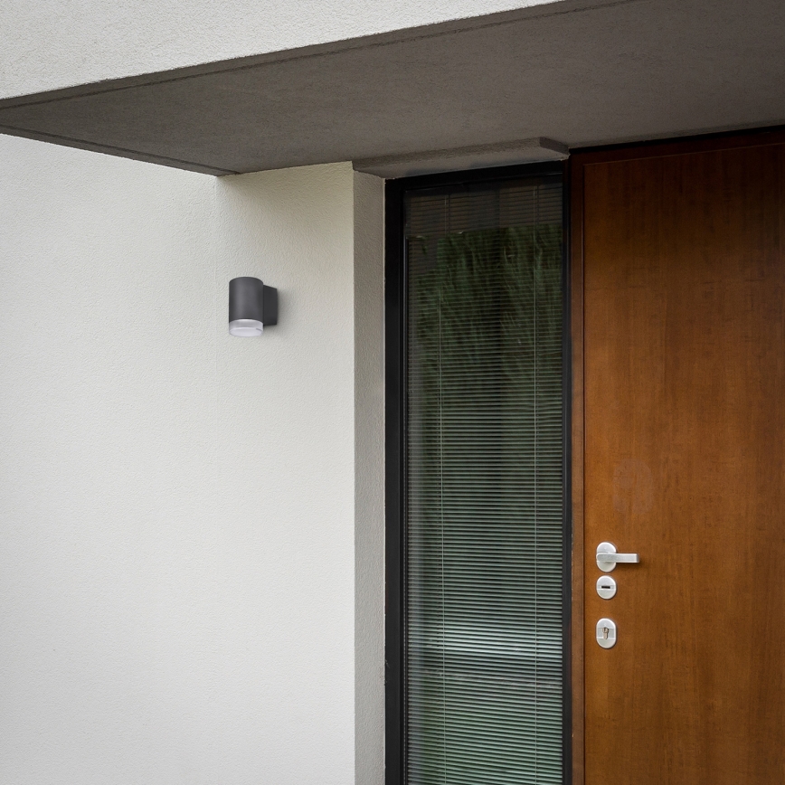 Brilagi - Applique da esterno LED RGBW dimmerabile MATERA 1xGU10/6W/230V 3000K IP54 antracite + telecomando