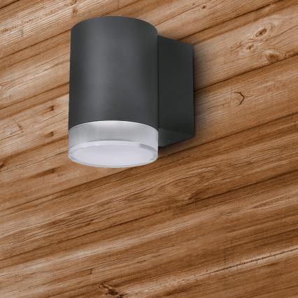 Brilagi - Applique da esterno LED RGBW dimmerabile MATERA 1xGU10/6W/230V 3000K IP54 antracite + telecomando