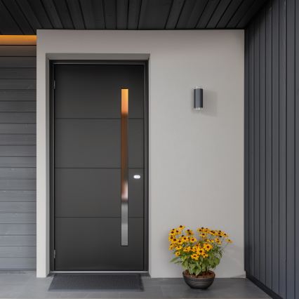 Brilagi - Applique da esterno LED RGBW dimmerabile MATERA 2xGU10/6W/230V 3000K IP54 antracite + telecomando