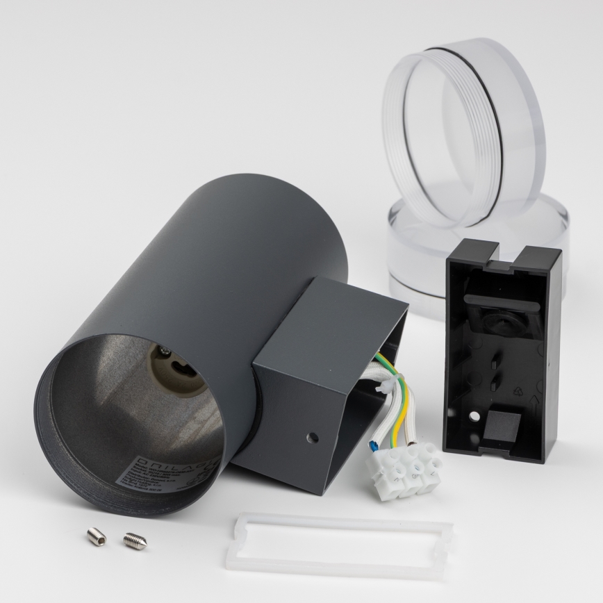 Brilagi - Applique da esterno LED RGBW dimmerabile MATERA 2xGU10/6W/230V 3000K IP54 antracite + telecomando